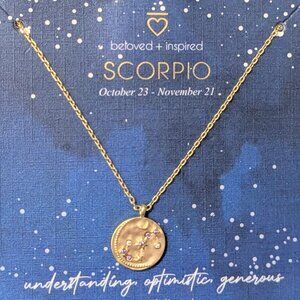 Celestial "Scorpio" Necklace by beloved & inspired, 14K Gold Dipped Necklace!